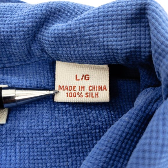 Tommy Bahama Button Shirt Men's Large Blue Relaxed - Picture 11 of 11